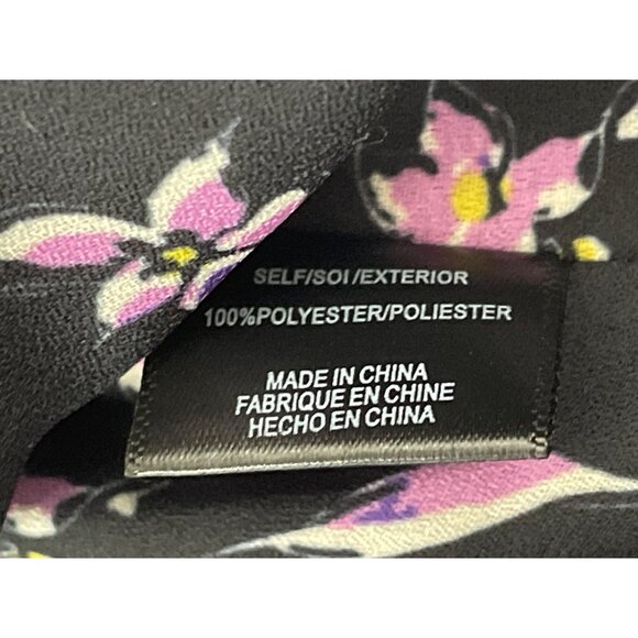 Wayf Womens Black Dainty Lace-Up Top With Floral Pattern Sz S - New - Picture 7 of 8